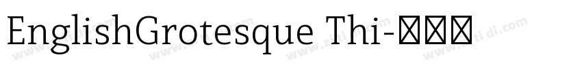 EnglishGrotesque Thi字体转换